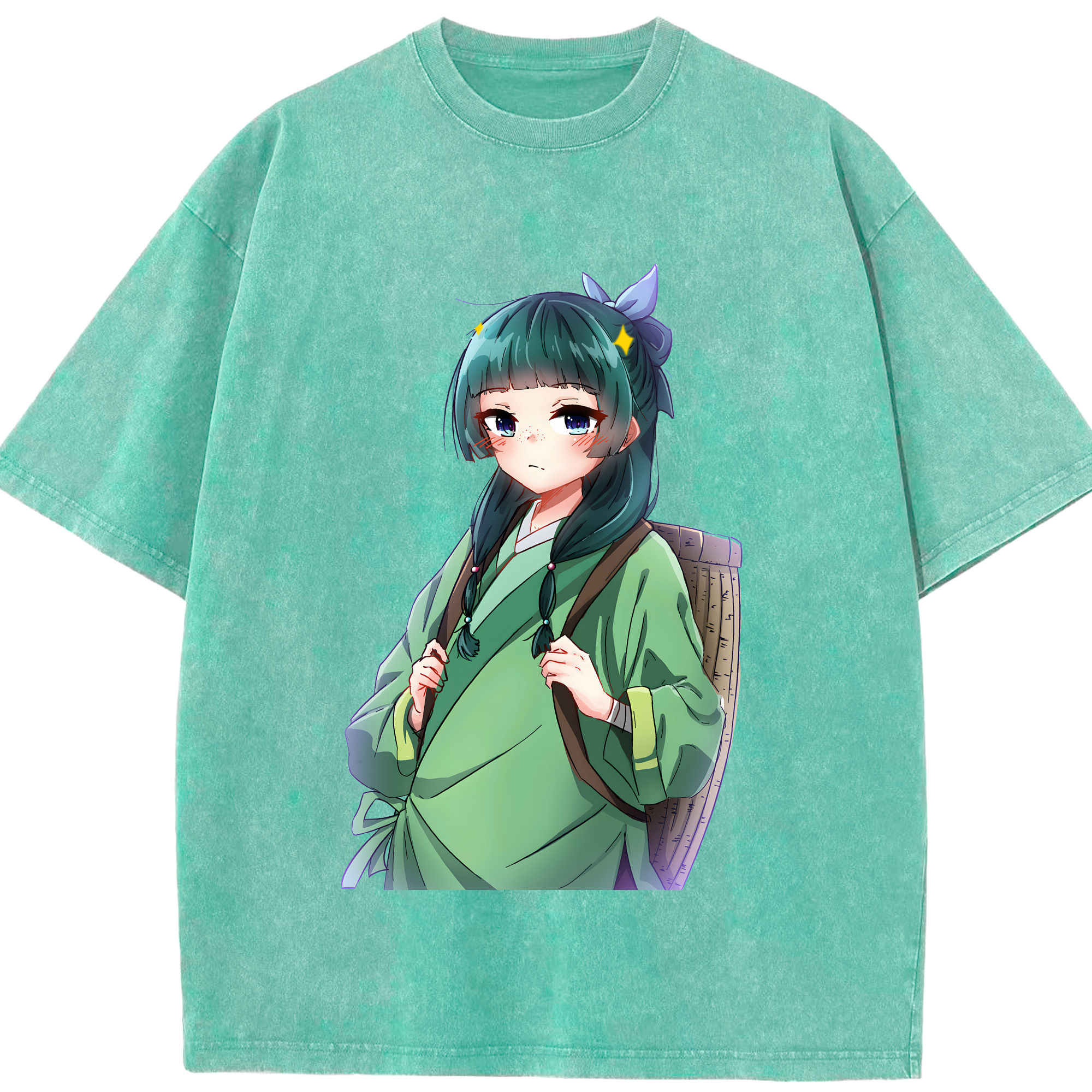 （画像用） 薬屋のひとりごと The Apothecary Diaries 綿100% ヴィンテージ風 半袖Tシャツ（フロントプリント）